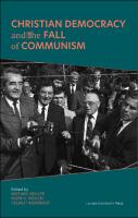 Christian Democracy and the Fall of Communism – cover