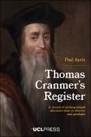 Thomas Cranmer’s Register – cover