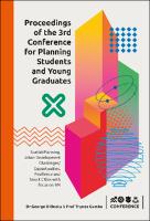 3rd Conference of Planning Students and Young Graduates: – cover