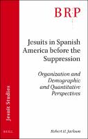 An Overview of the Pre-Suppression Society of Jesus in Spain in