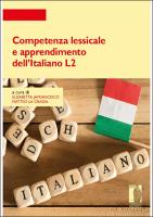 Competenza lessicale e apprendimento dell'Italiano L2